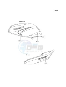 ER-5 ER500-C5P GB XX (EU ME A(FRICA) drawing Decals(Black)