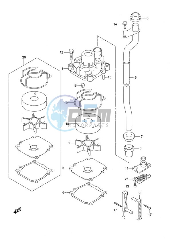 Water Pump High Thrust