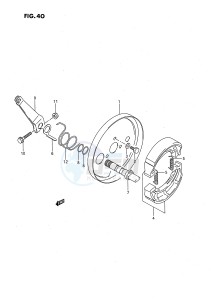 LT-F160 (P2) drawing FRONT WHEEL BRAKE