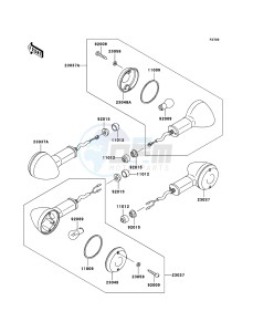 W650 EJ650-C7P GB XX (EU ME A(FRICA) drawing Turn Signals