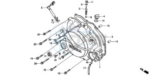 CRM50R drawing RIGHT CRANKCASE COVER