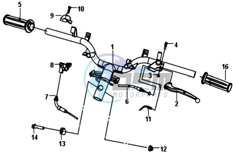 HANDLEBAR / BRAKE LEVERS /CABLES