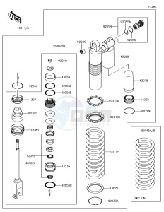 KX450F KX450HJF EU drawing Shock Absorber(s)