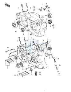 KDX 175 A [KDX175] (A1) [KDX175] drawing CRANKCASE -- 80 A1- -