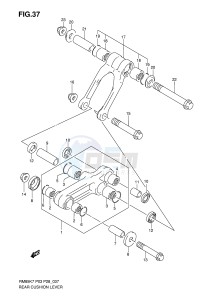 RM85 (P3-P28) drawing REAR CUSHION LEVER