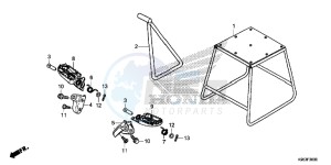 CRF250R Europe Direct - (ED) drawing STEP/STAND