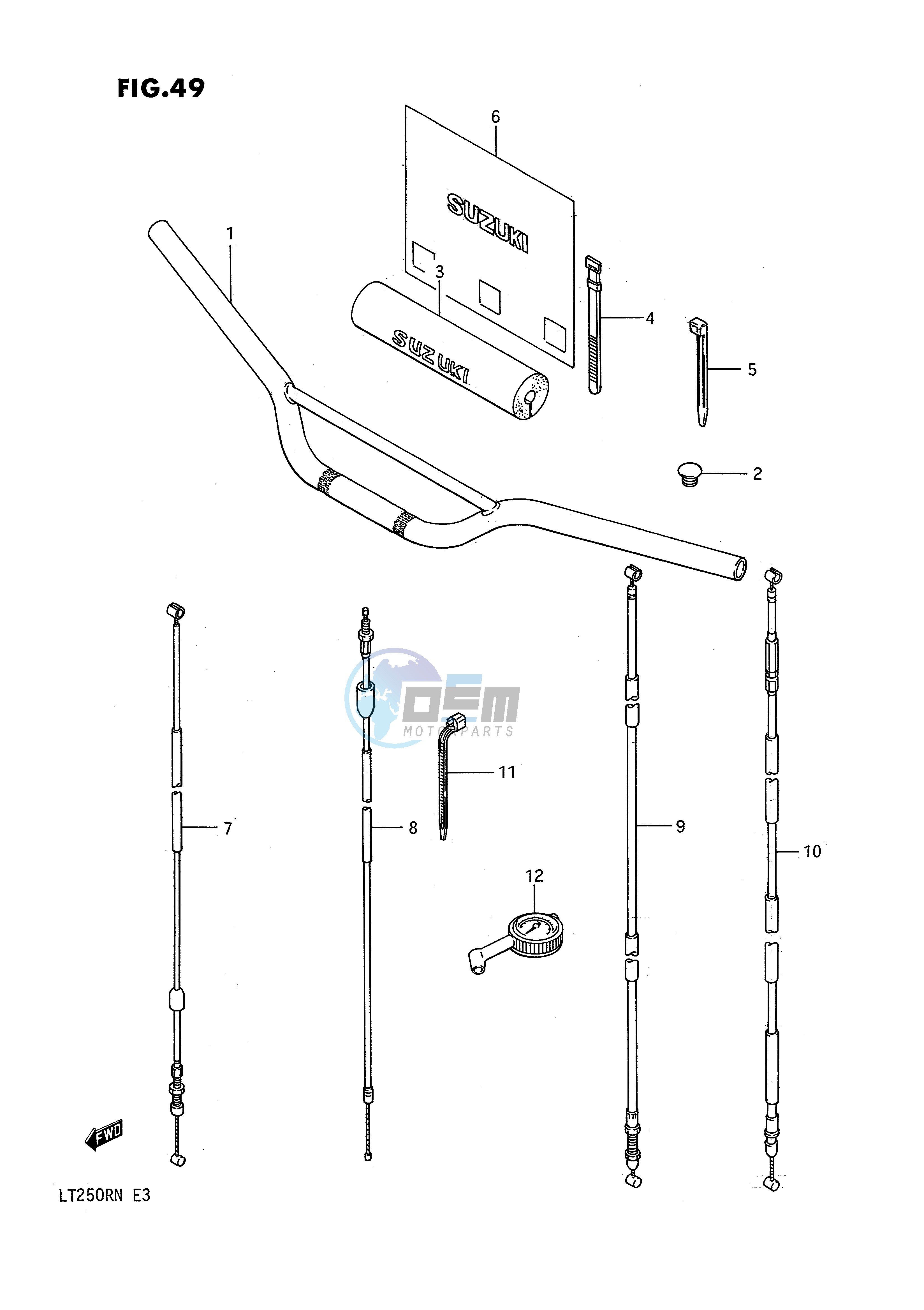 HANDLEBAR - CONTROL CABLE