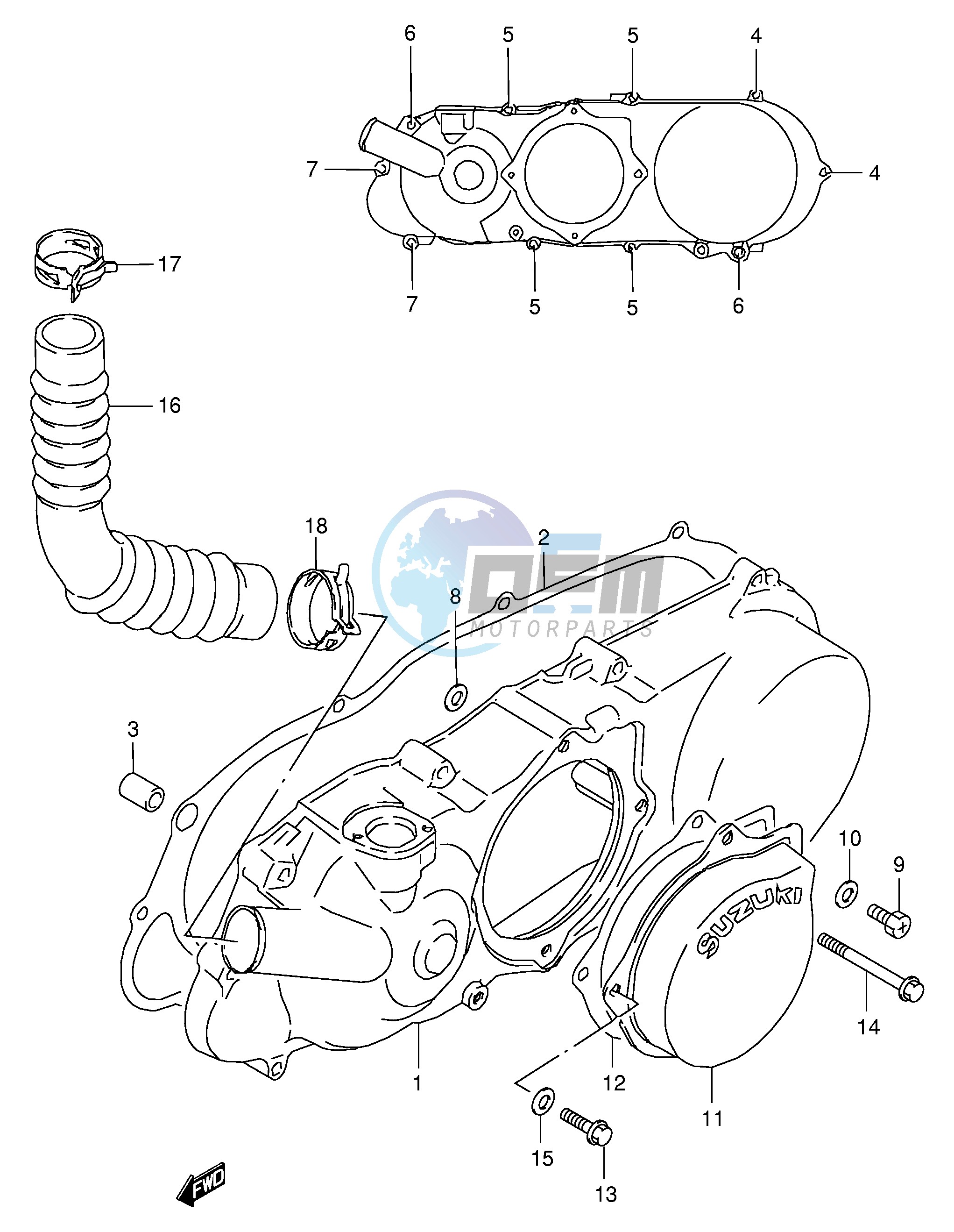 CRANKCASE LEFT COVER