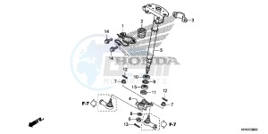 TRX420TMD TRX420 Europe Direct - (ED) drawing STEERING SHAFT (STD)