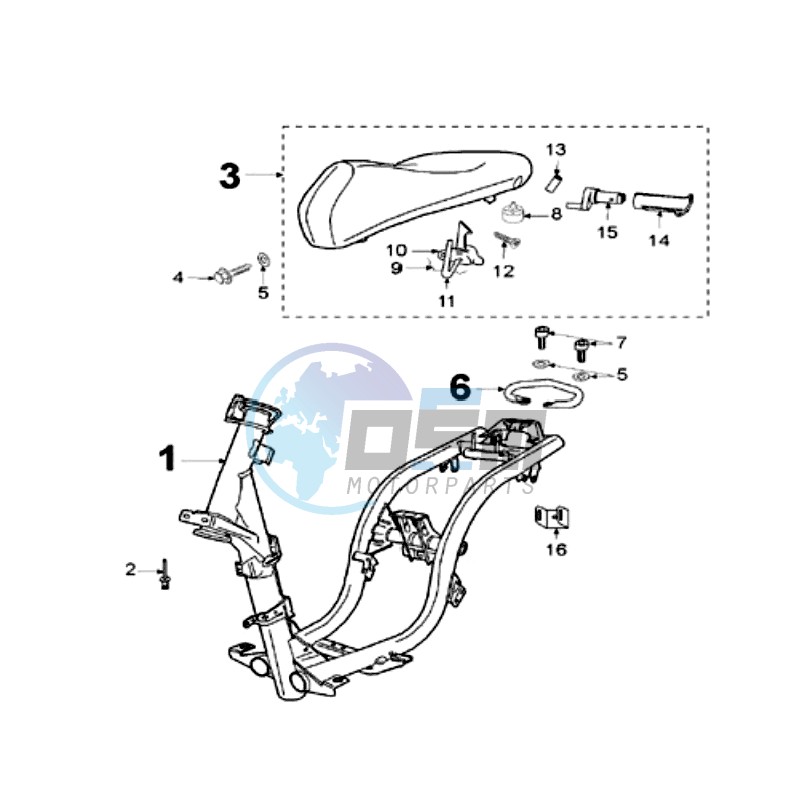 FRAME AND SADDLE