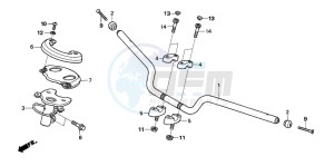 NSS250EX FORZA EX drawing HANDLE PIPE