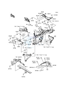 Z800 ABS ZR800BFF FR GB XX (EU ME A(FRICA) drawing Side Covers/Chain Cover