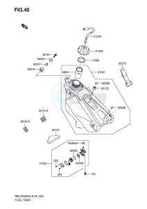 RM-Z250 (E19) drawing FUEL TANK