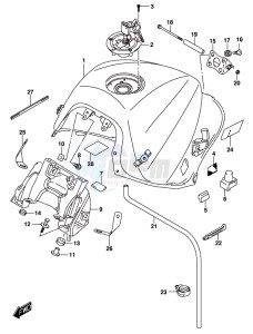 GSX-S1000 A drawing FUEL TANK (GSX-S1000AZUFL8 E21)