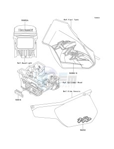 KL 250 D [KLR250] (D15-D19) [KLR250] drawing DECALS-- KL250-D19- -