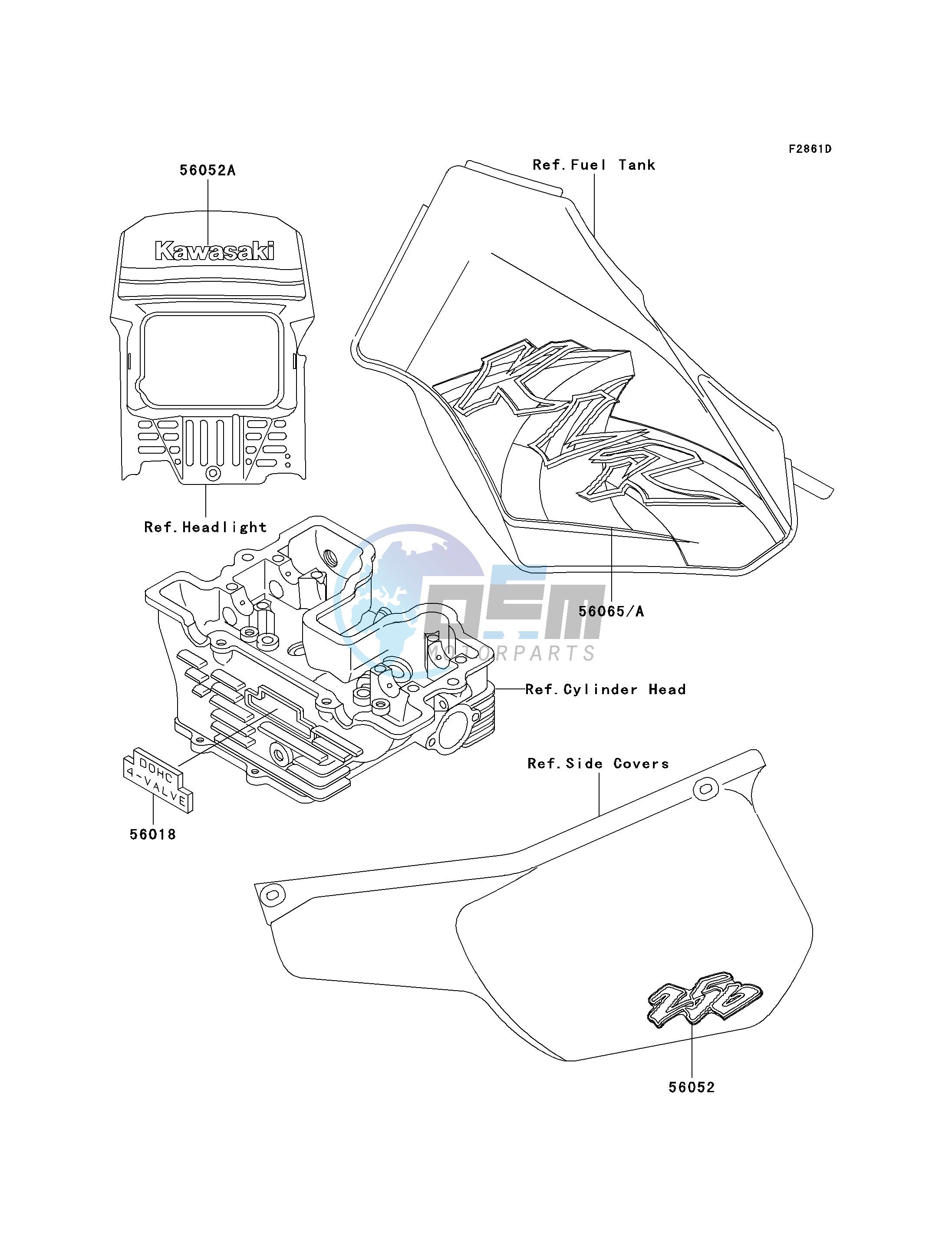 DECALS-- KL250-D19- -