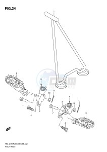 RM-Z450 (E3-E28) drawing FOOTREST (RM-Z450K8 K9 L0)