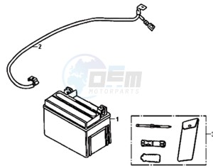 ALLO 50 25 KM/H L6 drawing BATTERY / TOOLKIT