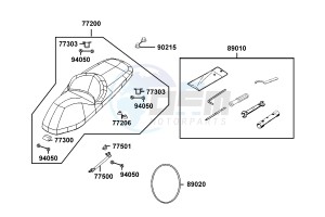 DOWNTOWN 300 I ABS drawing Seat