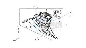 MAXSYM 600I drawing REAR FENDER