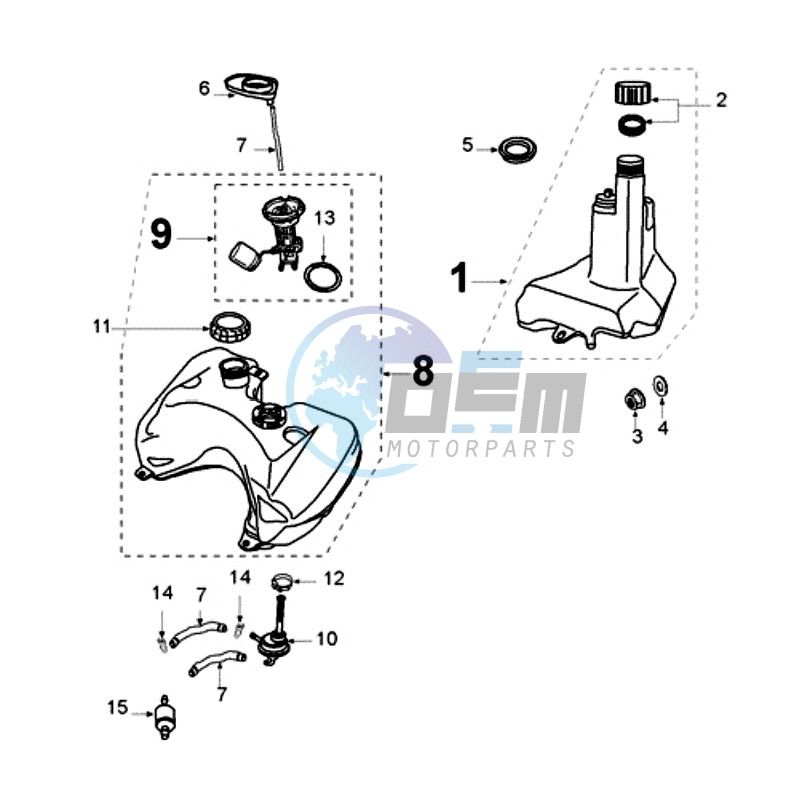 TANK AND FUEL PUMP