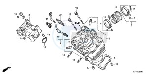 CBR125RC drawing CYLINDER HEAD