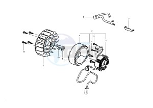 SHARK - 125 cc drawing FLYWHEEL MAGNETO