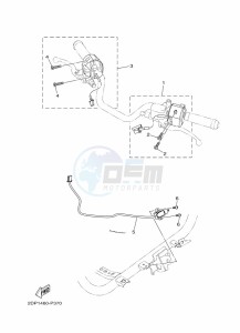 GPD150-A  (BV4G) drawing STEERING HANDLE & CABLE