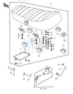 KZ 650 E [LTD] (E1) [LTD] drawing SEAT