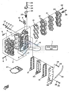 30D drawing CYLINDER--CRANKCASE