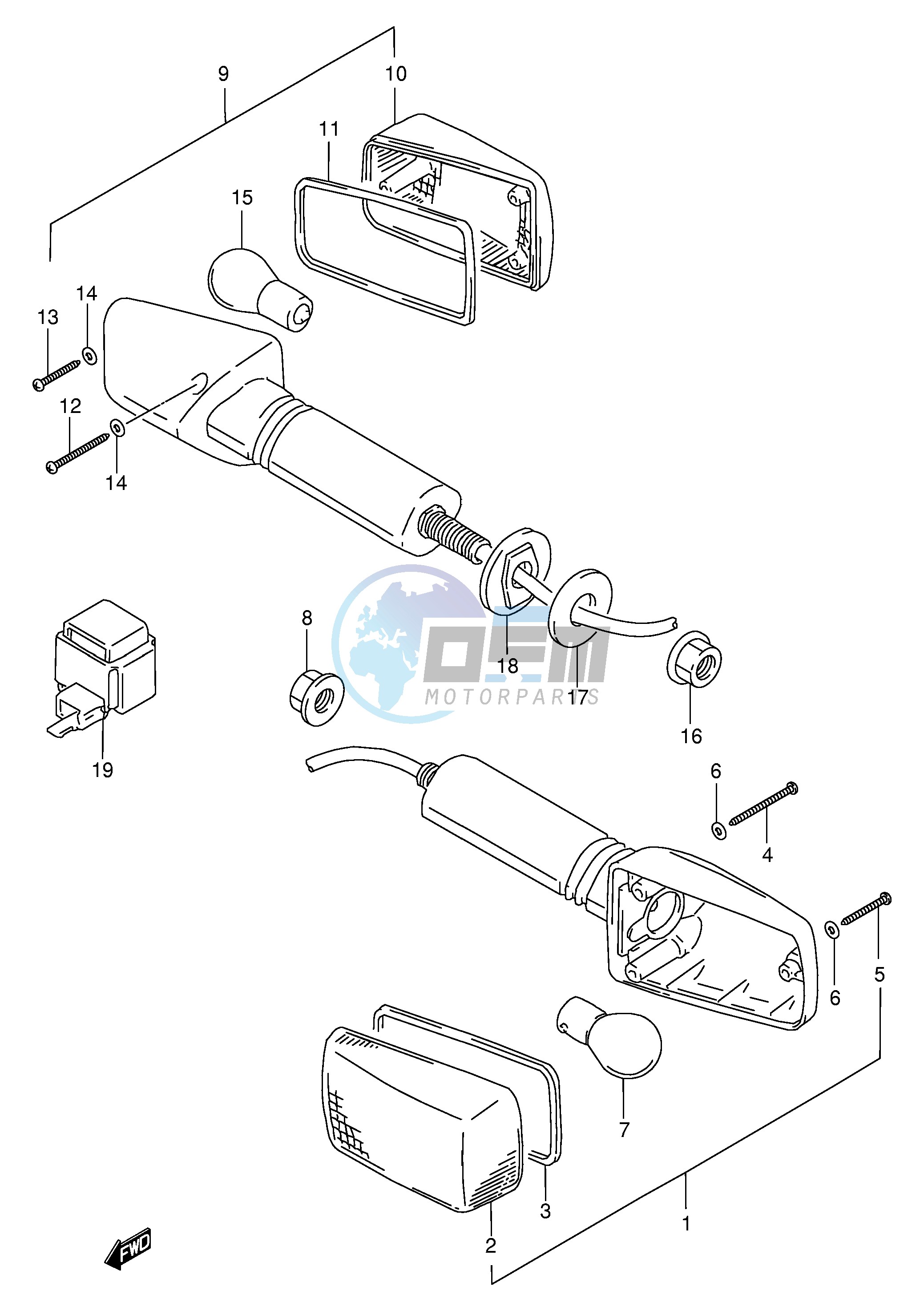 TURNSIGNAL LAMP (MODEL S)