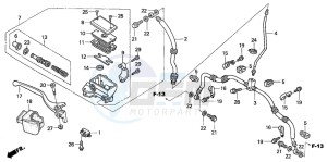 TRX350TM FOURTRAX drawing FR. BRAKE MASTER CYLINDER