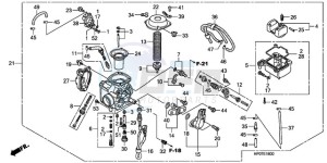 TRX500FEA Australia - (U / EC) drawing CARBURETOR