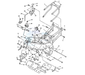 YZF SP 750 drawing FRAME