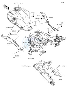 VERSYS 650 ABS KLE650FHFA XX (EU ME A(FRICA) drawing Side Covers/Chain Cover