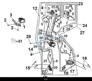 JOYRIDE 300 (LJ30W3-EU) (M3) drawing BRAKE SYSTEM