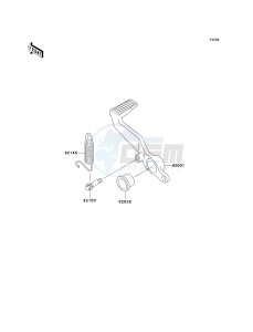 ZX 600 J [NINJA ZX-6R] (J1-J3) [NINJA ZX-6R] drawing BRAKE PEDAL_TORQUE LINK