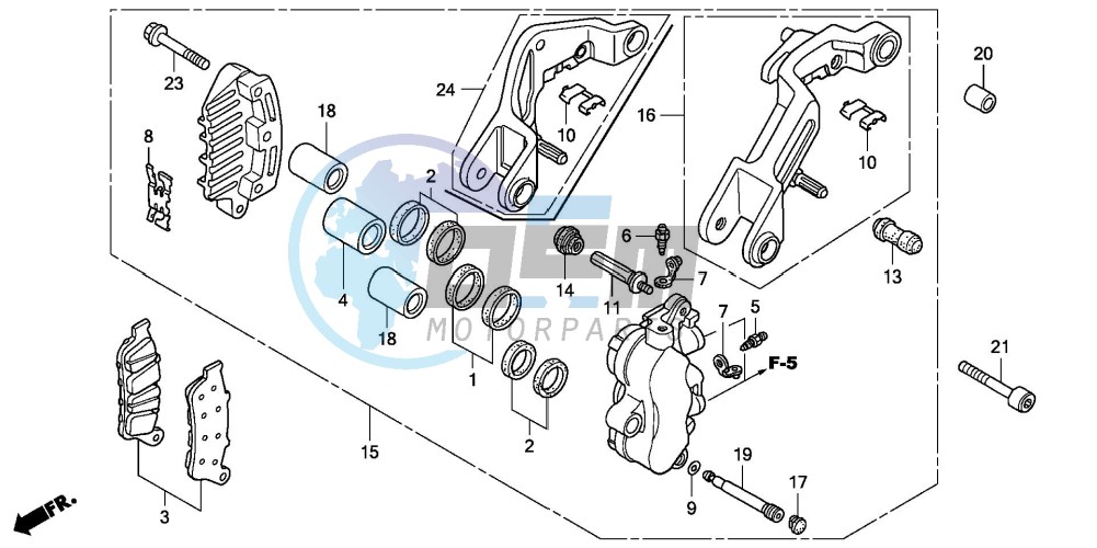 L. FRONT BRAKE CALIPER