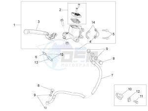 RS4 125 4T drawing Front master brake cilinder