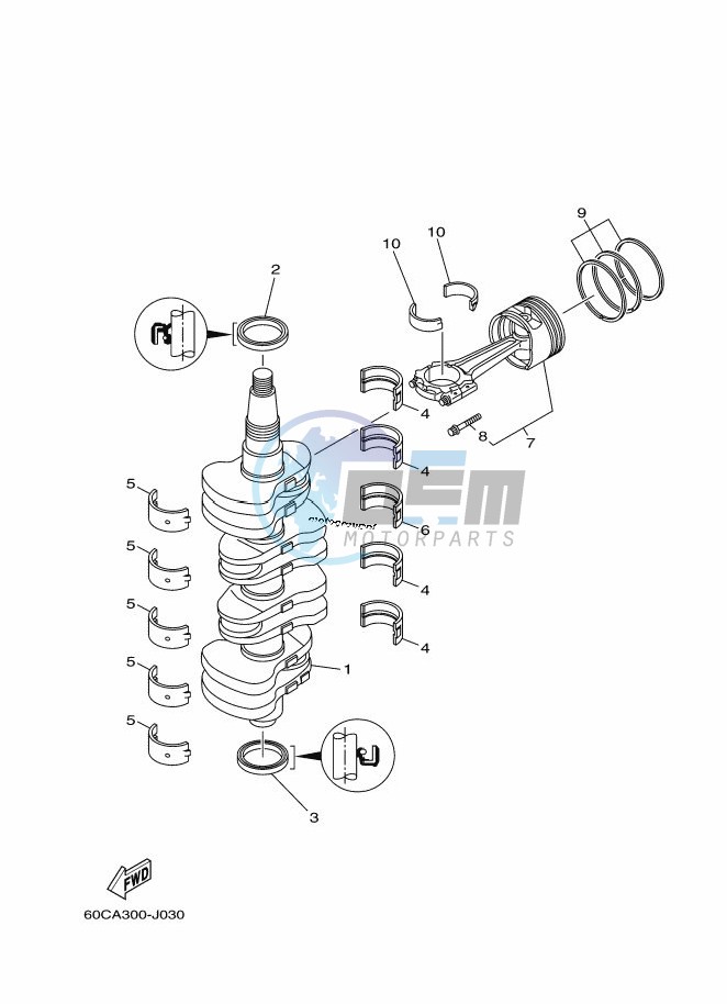 CRANKSHAFT--PISTON