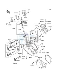 KX85 / KX85 II KX85B8F EU drawing Engine Cover(s)