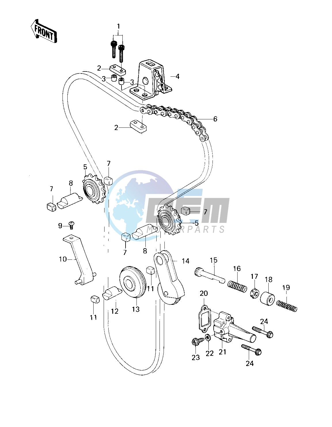 CAM CHAIN_TENSIONER -- 79-81 C2_C3_C4- -