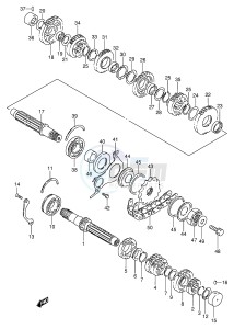 GSX600F (E2) Katana drawing TRANSMISSION