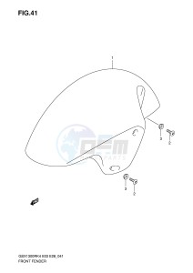 GSX1300R (E3-E28) Hayabusa drawing FRONT FENDER (MODEL K4)