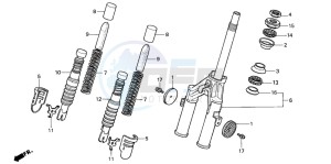 PK50SM WALLAROO drawing FRONT FORK