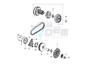 LUDIX 14 ELEGANT - 50 cc drawing CLUTCH