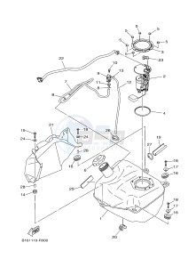 YFM700FWAD YFM70GPXG GRIZZLY 700 EPS (2UD3) drawing FUEL TANK