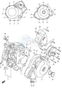 DL1000 (E2) V-Strom drawing CRANKCASE COVER