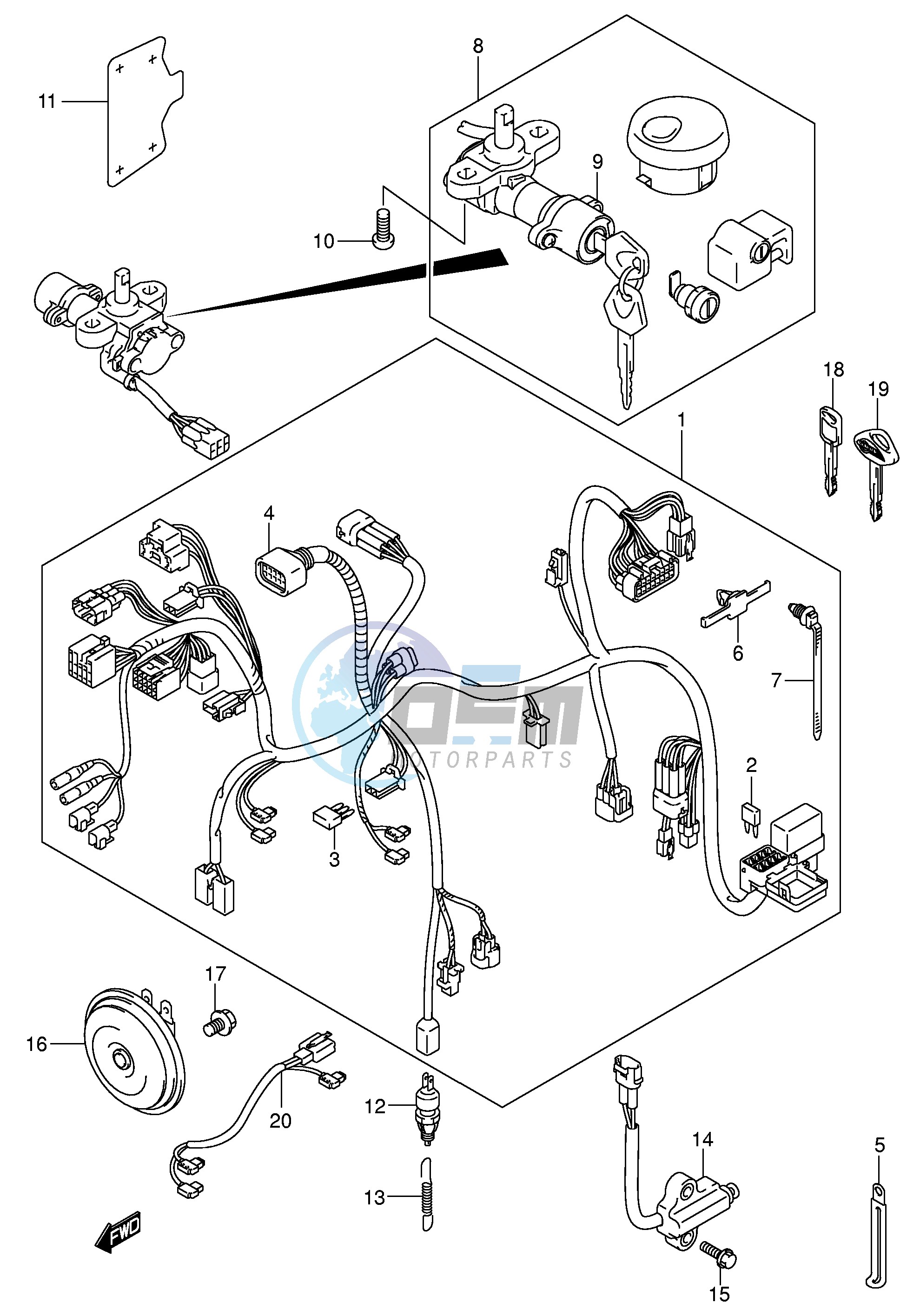 WIRING HARNESS (VL800K4 ZK4)