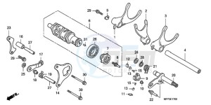 CB1300SA9 Australia - (U / ABS BCT MME TWO) drawing GEARSHIFT DRUM/GEARSHIFT FORK